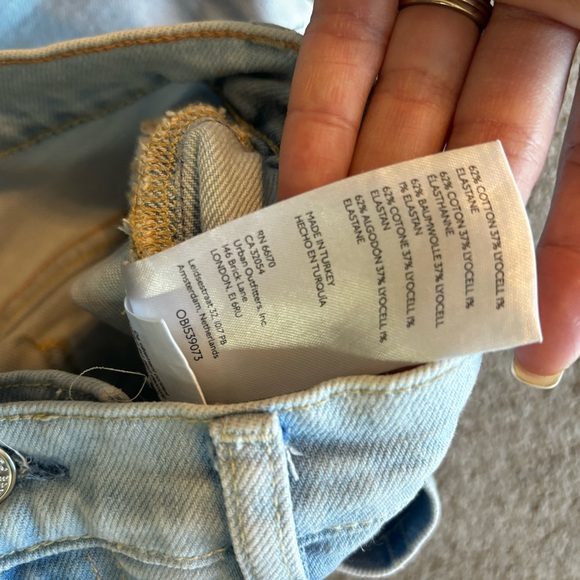 NWT Free People Aiden Slim Boot Jean Totally Buggin Blue Size 26 - Picture 12 of 12